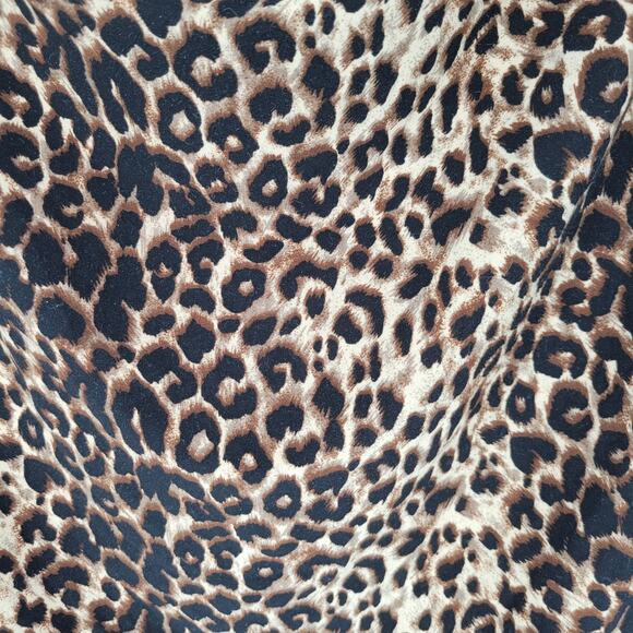 Vtg Y2K Creative Design Works Leopard Print Sleeveless Blouse Sz PL Petite - Picture 2 of 4